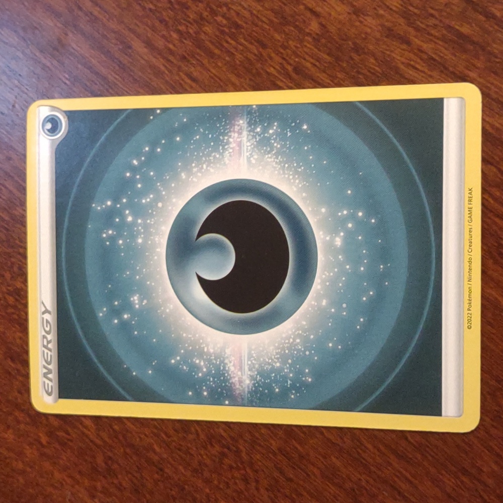 Darkness Energy Pokemon Card 2022